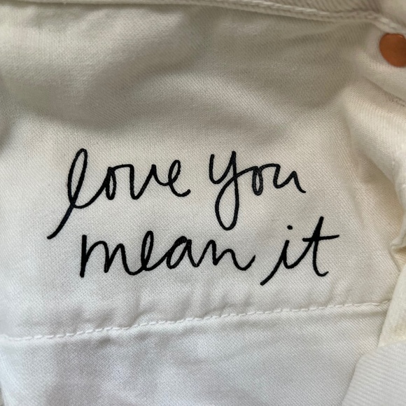 GRLFRND‎ Blare White Jean Skirt, Larchmont Ivory, 30 - Picture 10 of 13